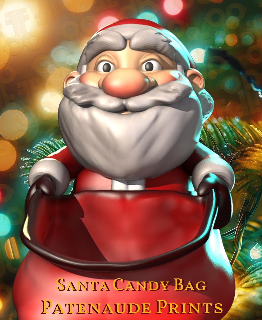 Santa Candy Bag Decoration  3d model