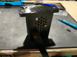 Rpi 4b Case 30mm Fan with heated inserts 3d model