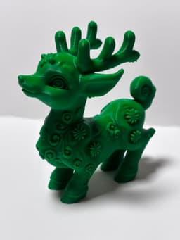 Christmas reindeer figurine 3d model