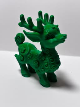 Christmas reindeer figurine 3d model