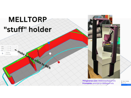 Ikea MELLTORP "stuff" holder 3d model