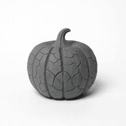 BROKEN WALL PUMPKIN / NATURE AUTUMN DESIGN / ABSTRACT DECOR 3d model