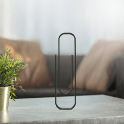 Paperclip Line Art, Modern, Minimalist 3d model