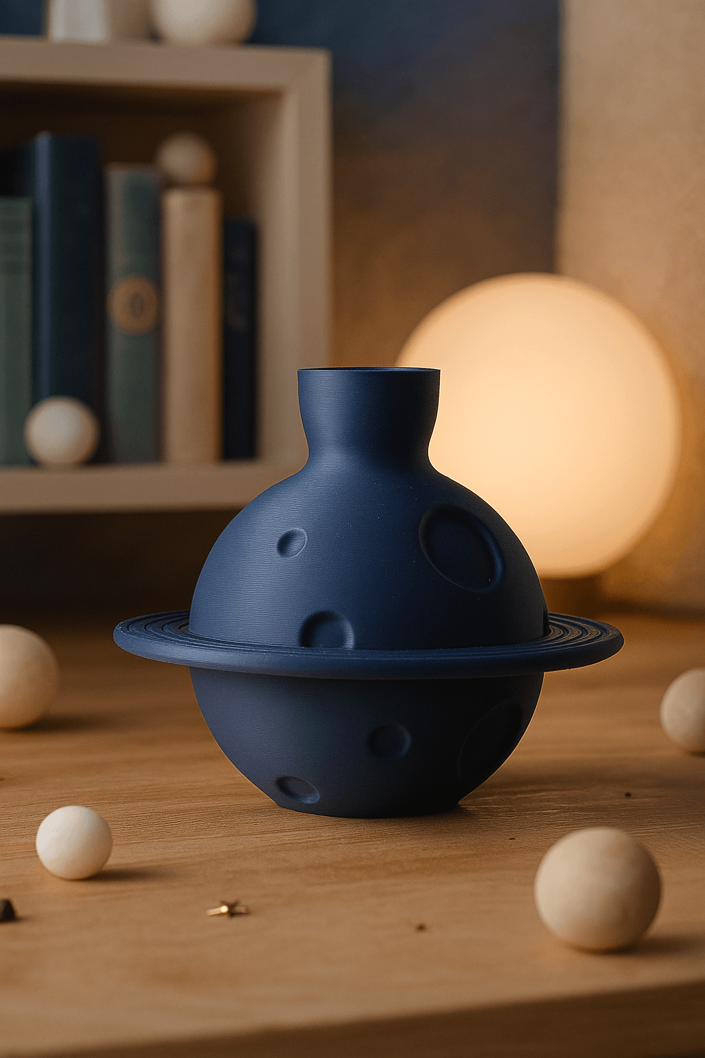Orbita Vase – Modern Planet-Inspired Home Decor 3d model