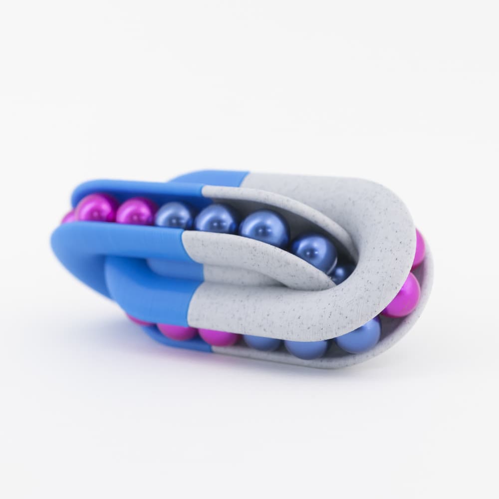 the CHAIN // Twisting Marble Puzzle 3d model