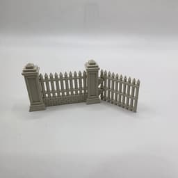Stone Fence with Pillars 3d model
