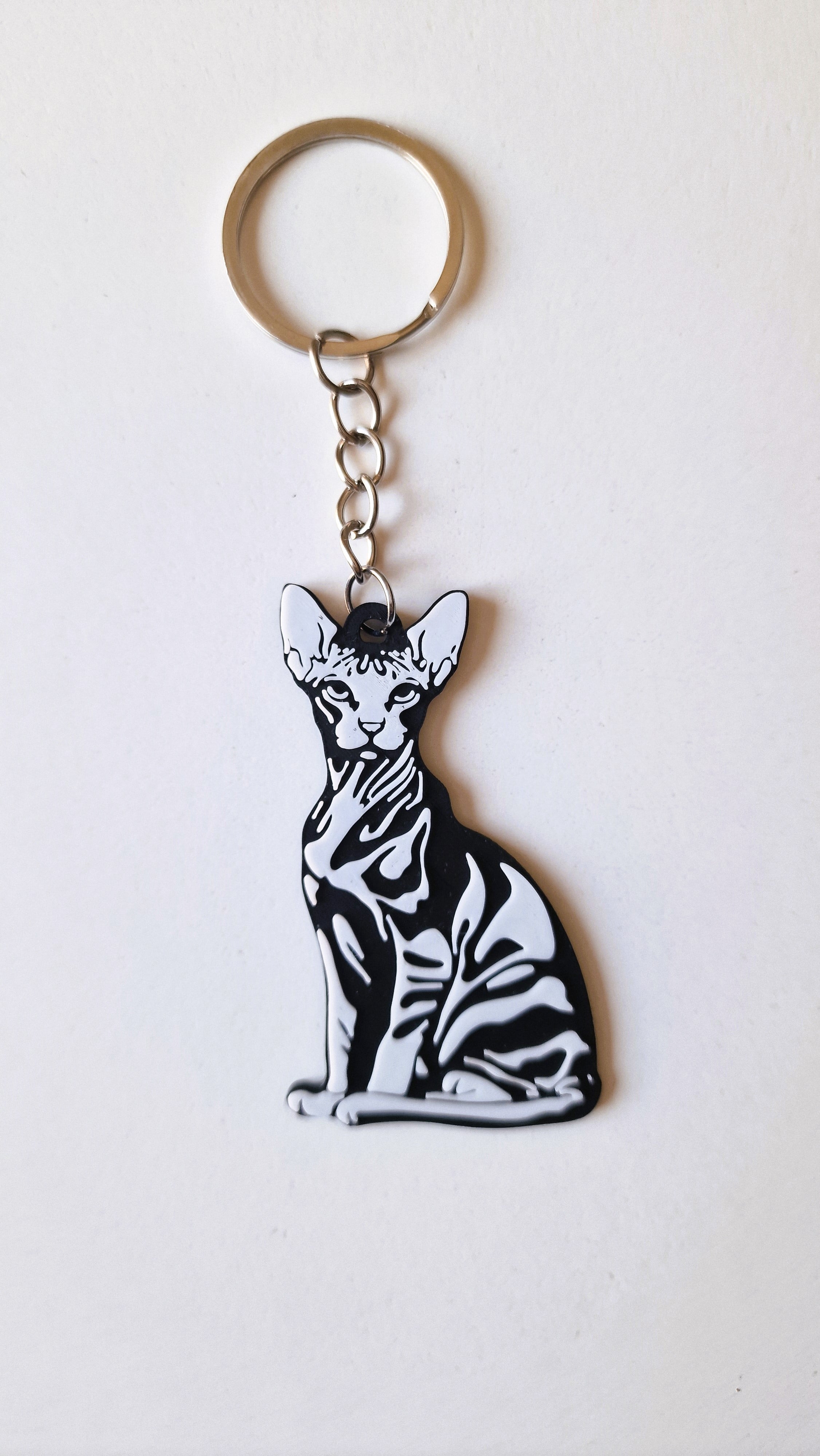 Peterbald keychain+magnet 3d model