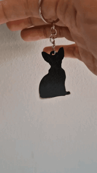 Peterbald keychain+magnet 3d model