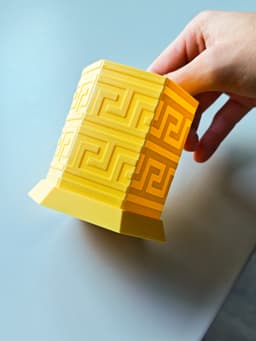 Meander Tealight Holder 3d model