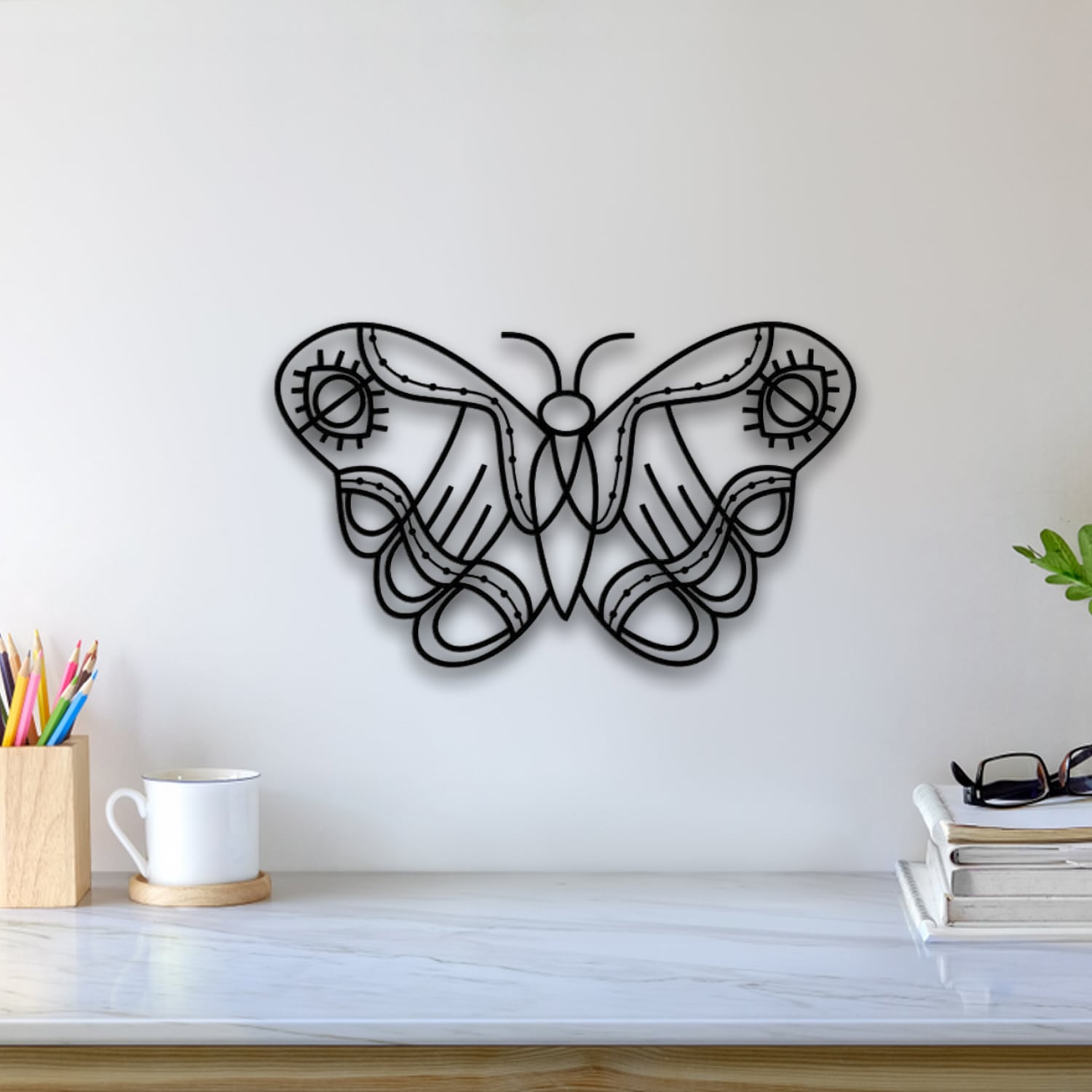 Butterfly Wall Art 3d model