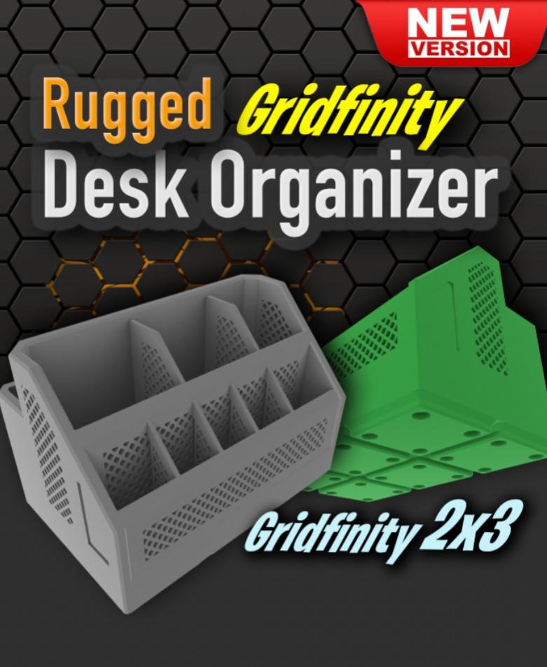 Rugged Organizer LARGE Gridfinity 2x3 3d model