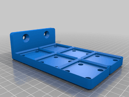 Gridfinity V-Slot Endrail Baseplate 3d model