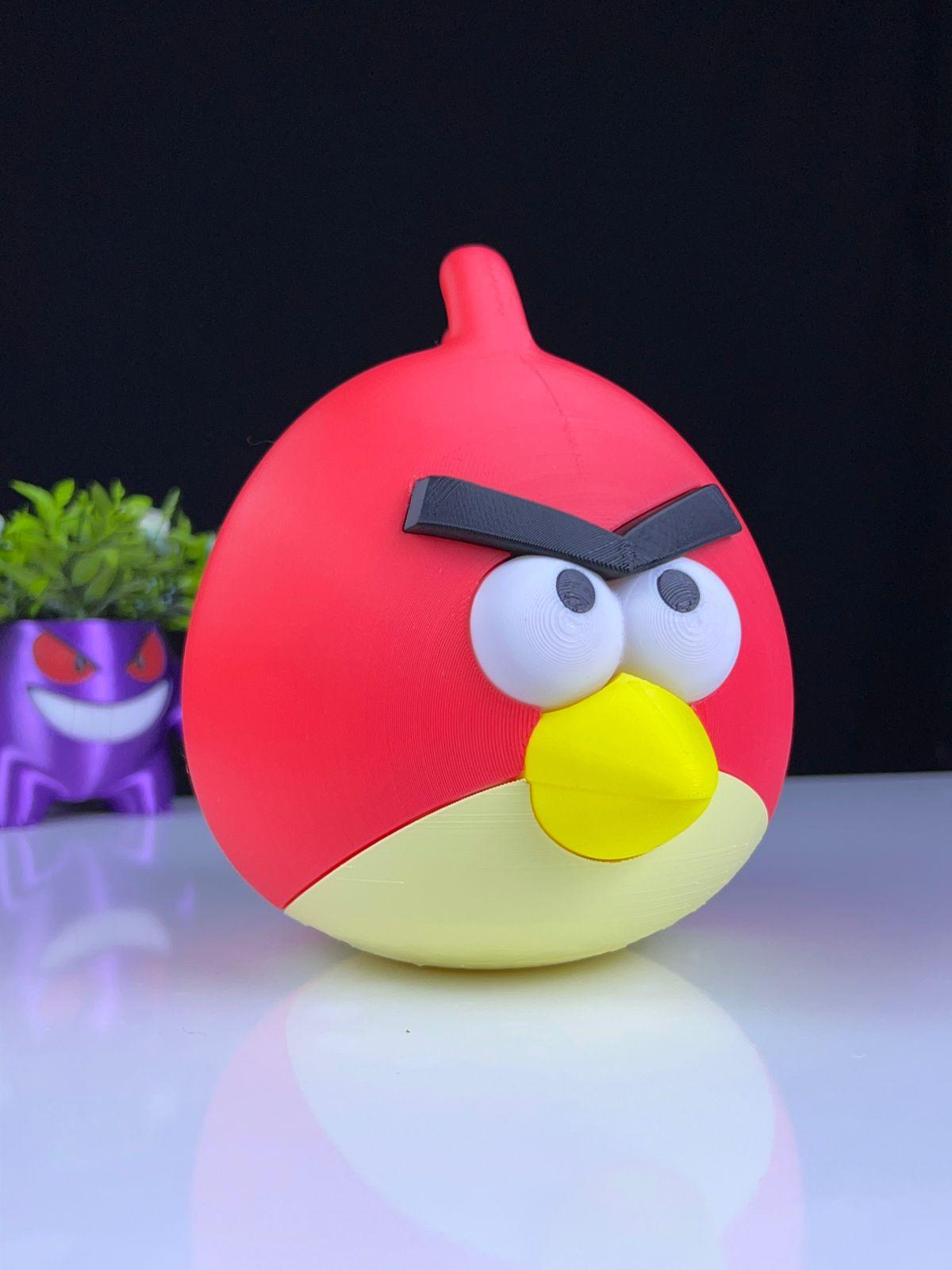 red angry bird  3d model