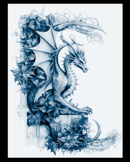 Hueforge Dragon Wall Art Design - Perched and Watching 3d model