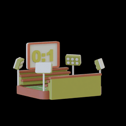 Football pitch magsafe 3d model
