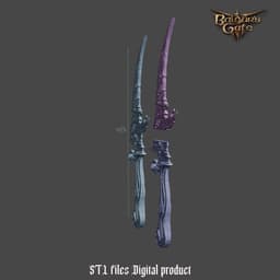 Fantasy Mastercrafted Susser Dagger from Baldurs Gate 3 3d model
