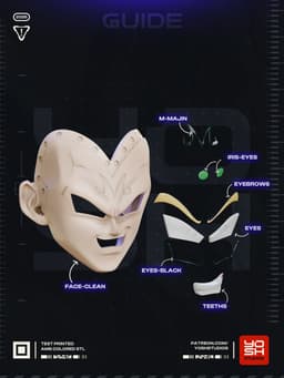 Blonde Prince Helmet 3D Printer STL File 3d model