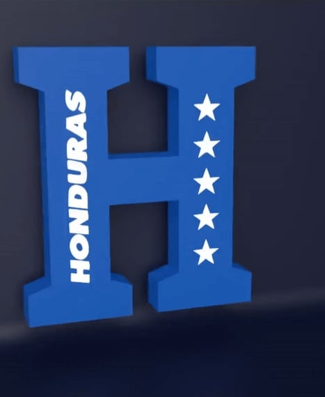Honduras National Team - LED Strip compatible 3d model