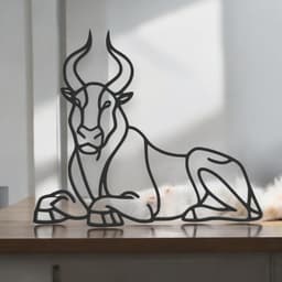 Minatour Line Art - Desktop Line Art 3d model