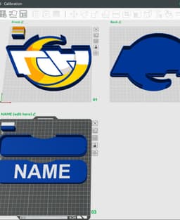L.A. Rams Sign - LED Strip Compatible 3d model