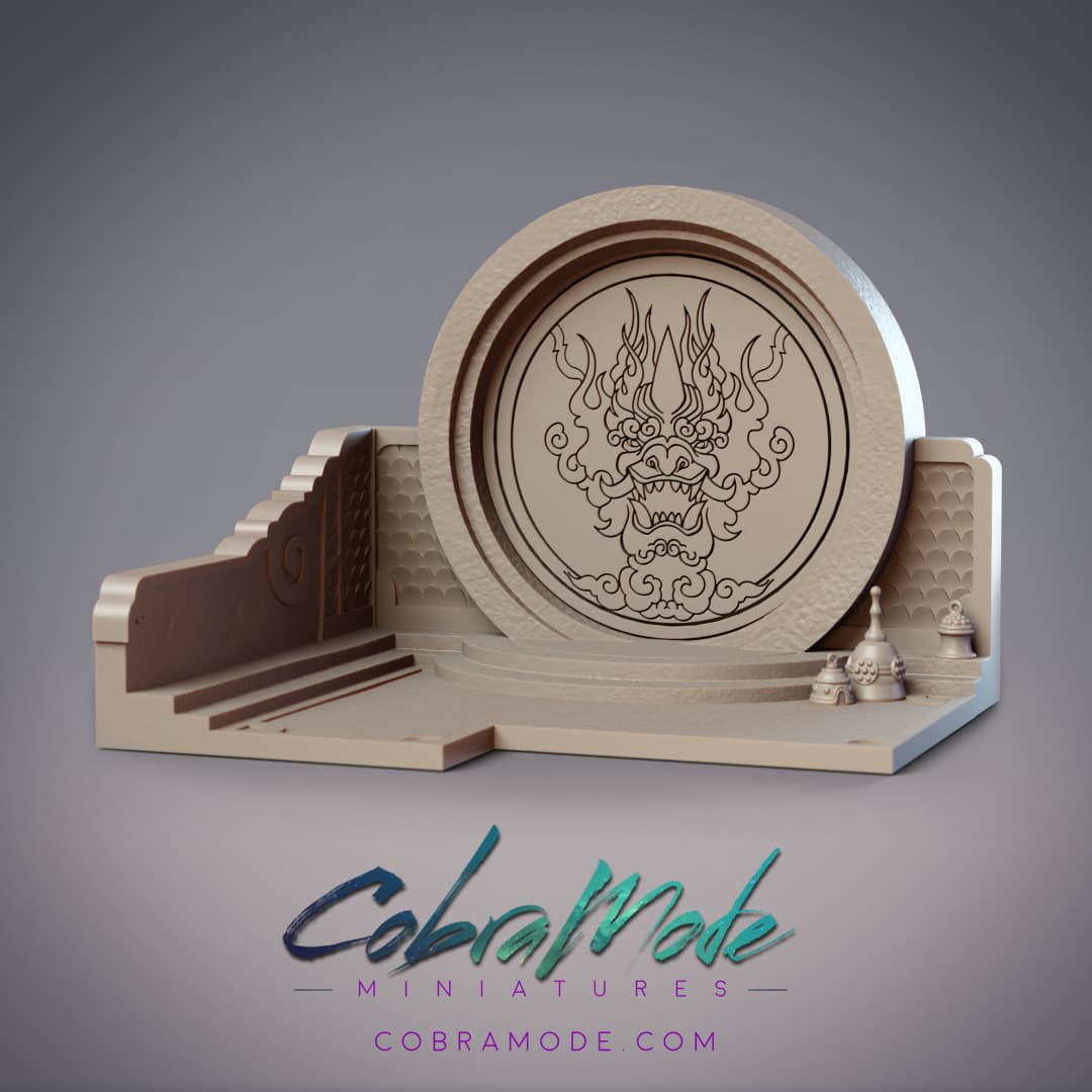 Oni Emblem Platform Scatter Terrain (Supportless) 3d model