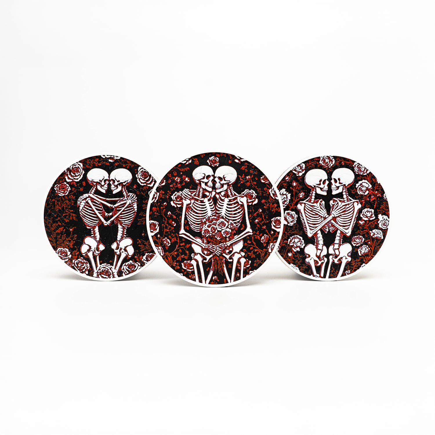Skeleton Romance Coasters 3d model