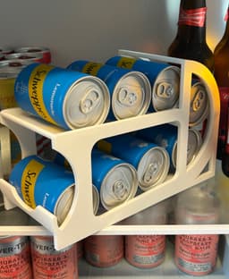 Space-Saving 150ml Gravity-Fed Can Holder 3d model