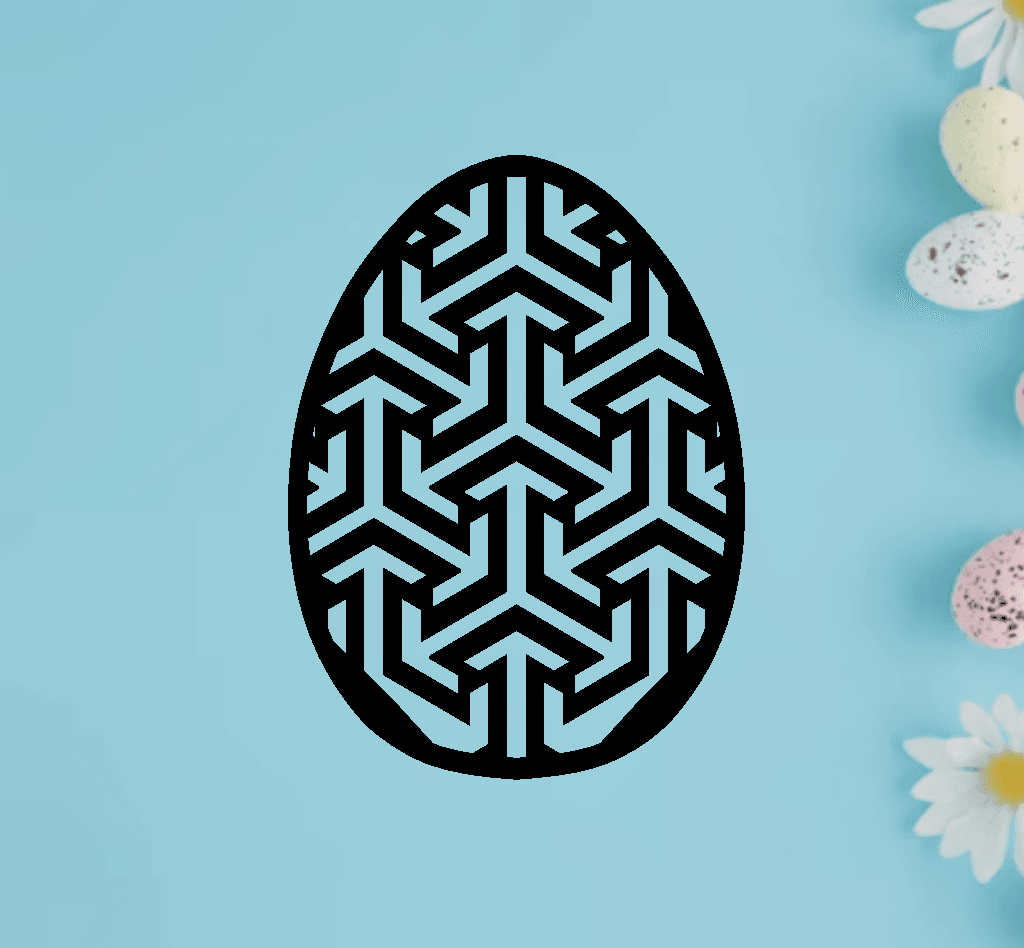 EASTER EGG ORNAMENT 3d model