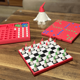 CHRISTMAS BOARD GAME COLLECTION WITH SWEET CHRISTMAS GNOMES / GAME / BOARD / TOY / CHRISTMAS FEELING 3d model