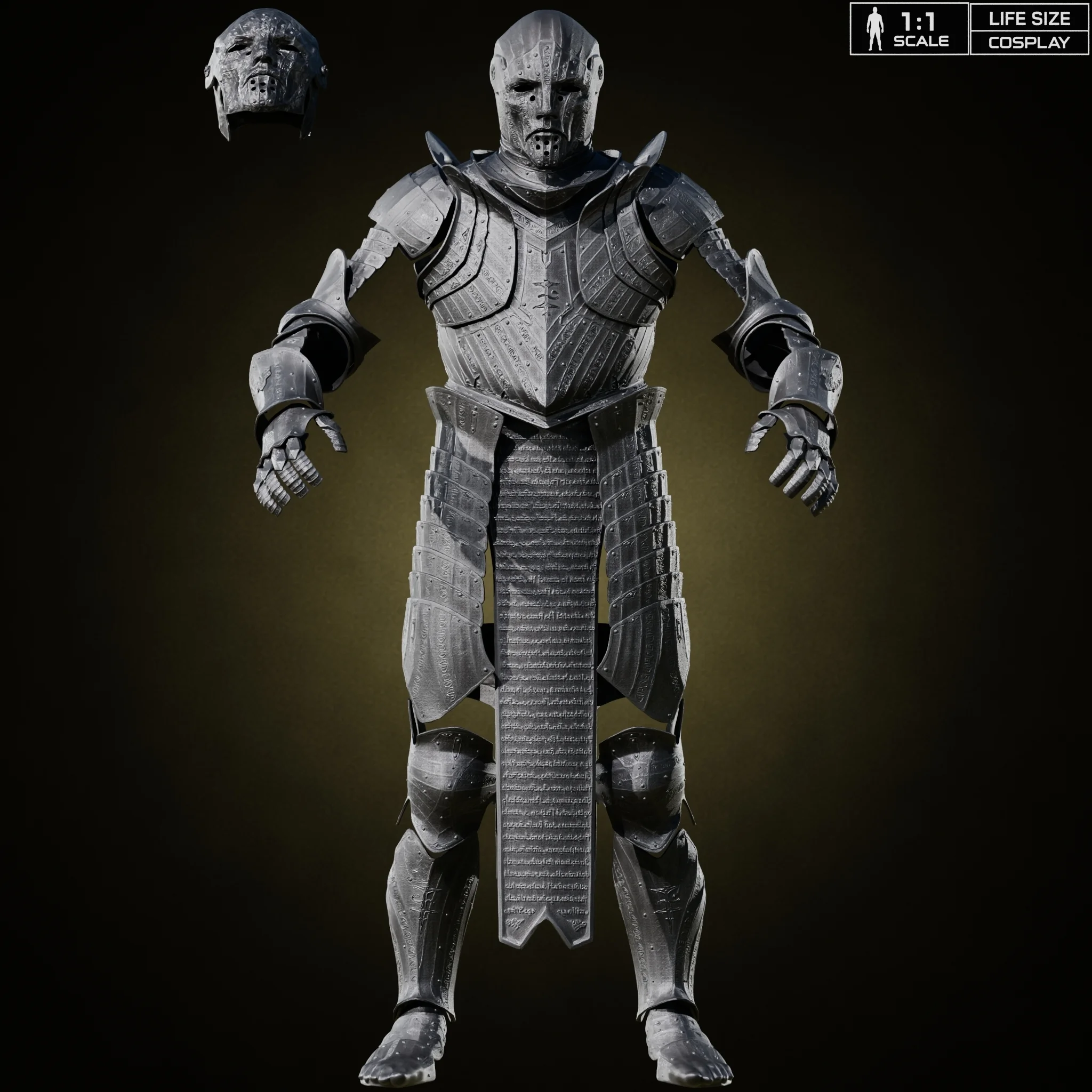 ULTIMATE SOLOMON THE SCHOLAR COSPLAY ARMOR SET – Mortal Shell II Fan Art 3d model