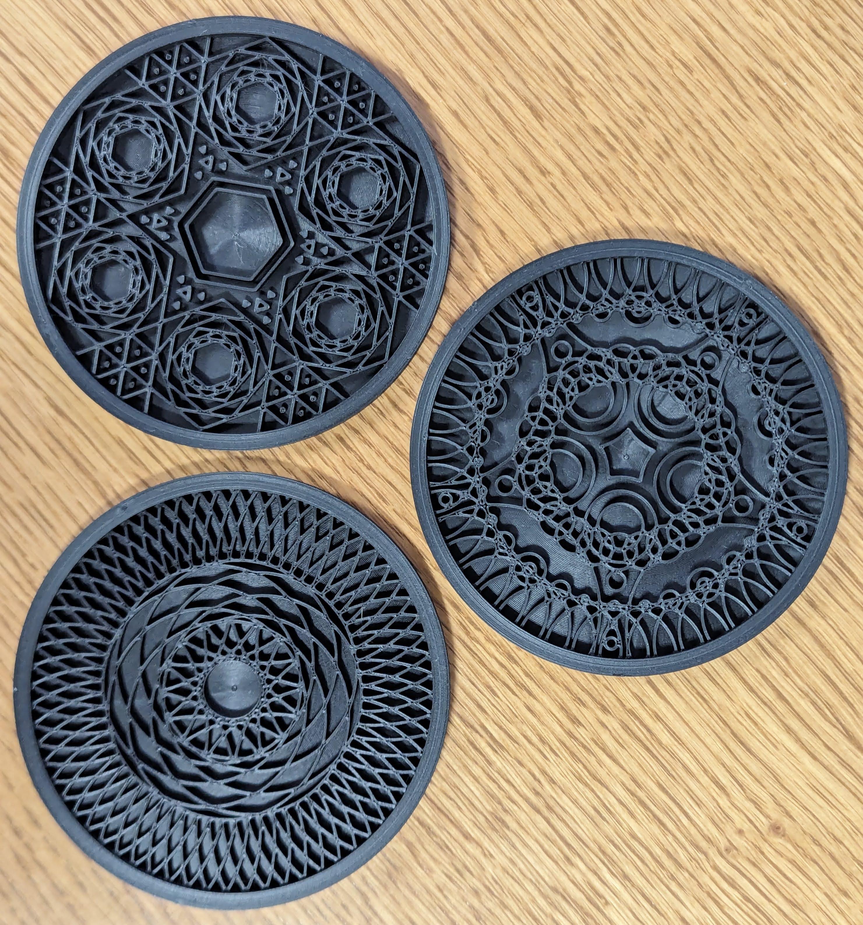 Coasters and Holders 3d model