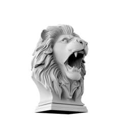 Lion bust statue 3d model
