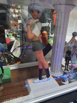 Figurine base for Ayanami Rei (Alter) in summer uniform holding a school bag (vintage) 3d model