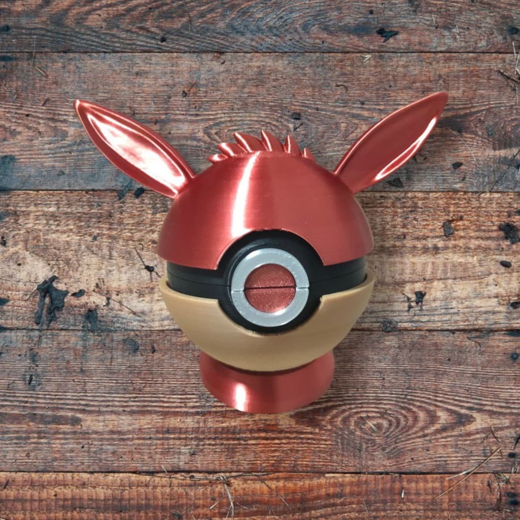 EeveeBall - A Eevee inspired Pokeball! 3d model