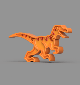 Articulated Velociraptor 3d model