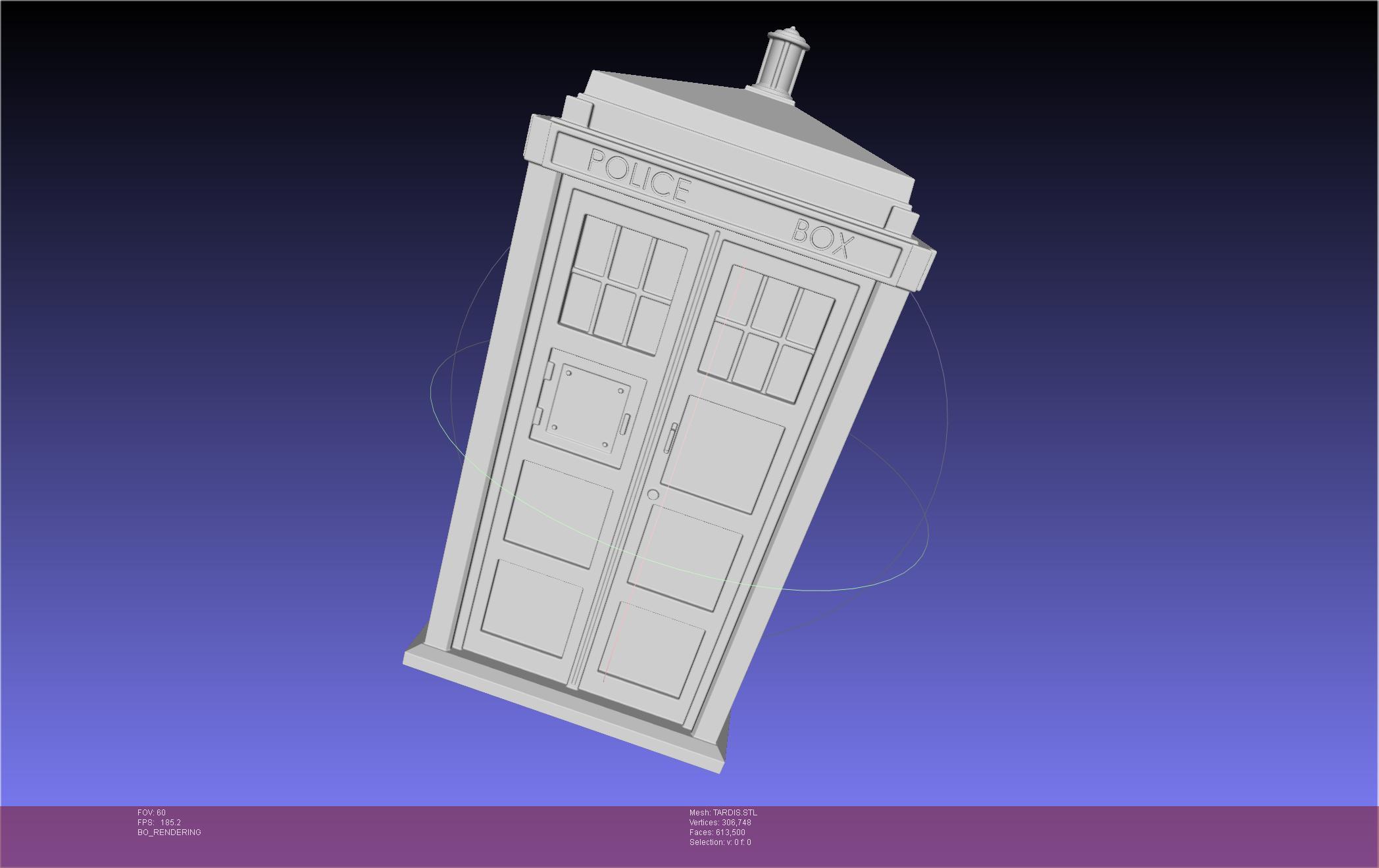 Doctor Who TARDIS printable model 3d model