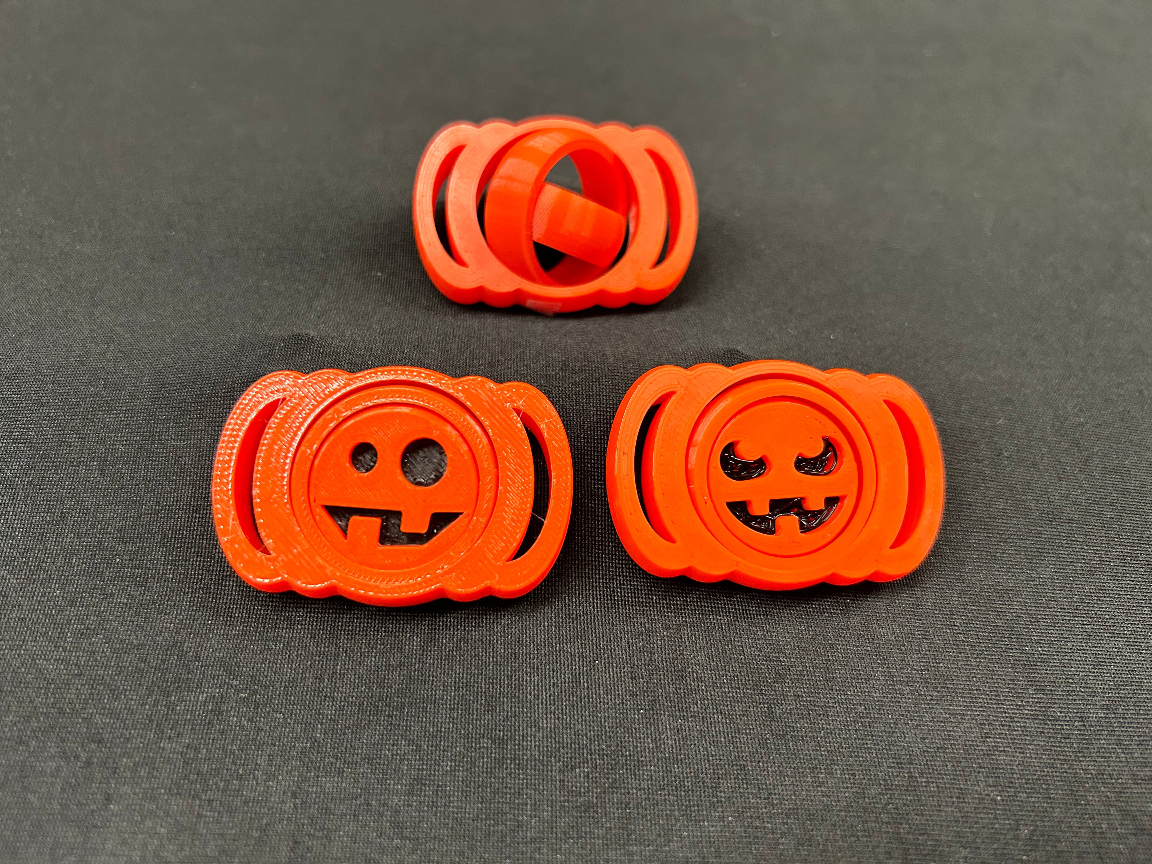 Pumpkin Gyro Dual Face V2 3d model