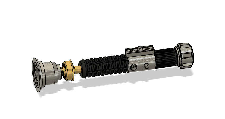 Obi-Wan Kenobi's Lightsaber ANH 3d model