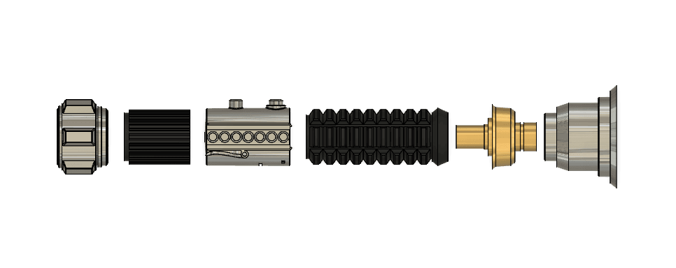 Obi-Wan Kenobi's Lightsaber ANH 3d model