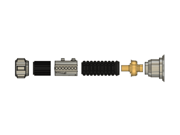 Obi-Wan Kenobi's Lightsaber ANH 3d model