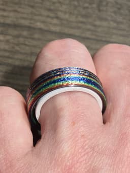 Flat band fidget ring 3d model