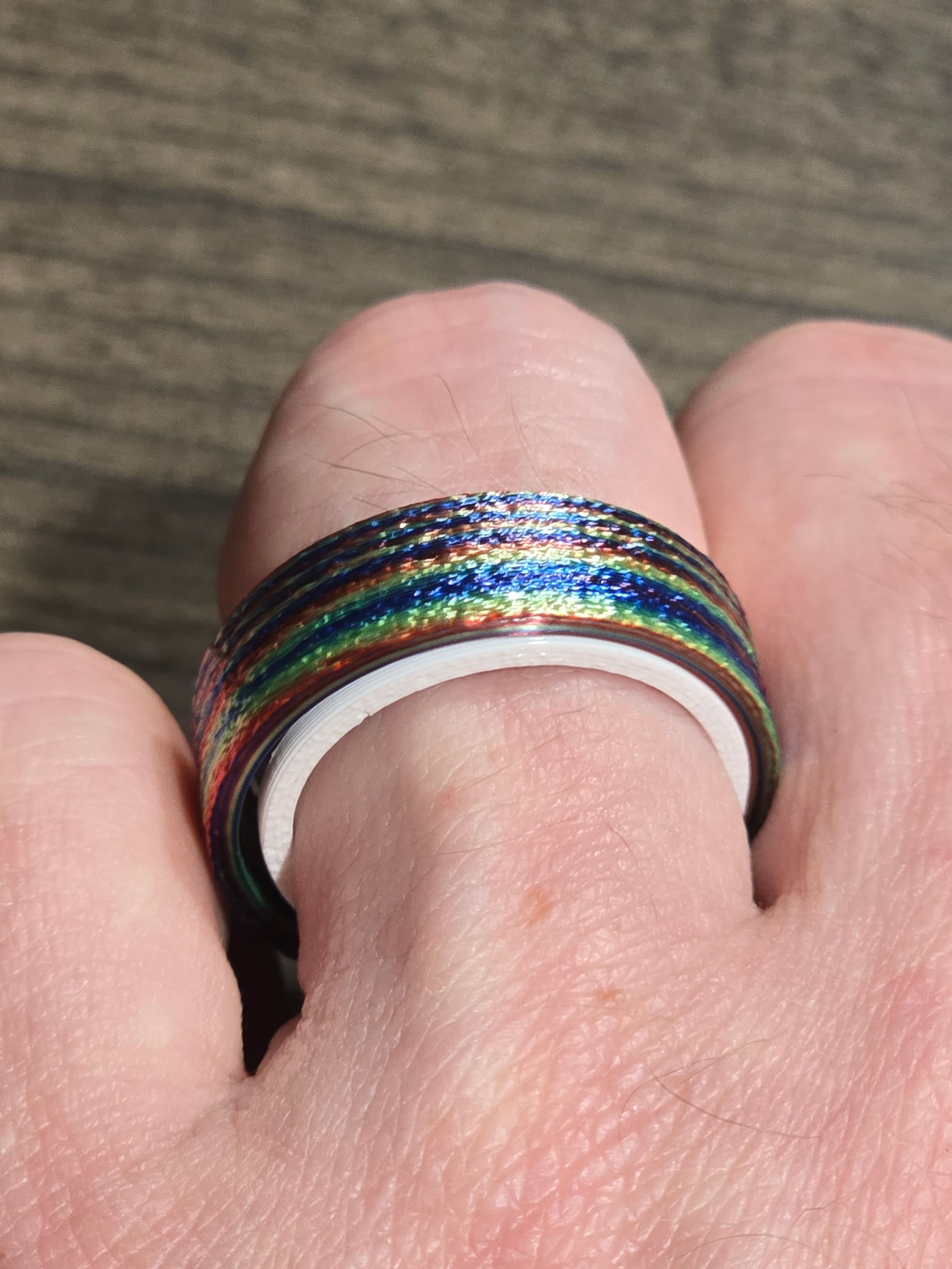 Flat band fidget ring 3d model