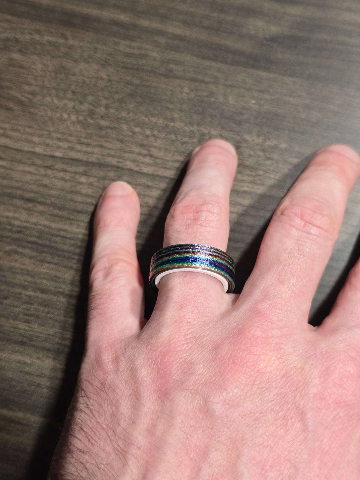 Flat band fidget ring 3d model