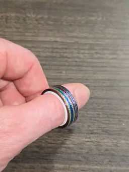 Flat band fidget ring 3d model