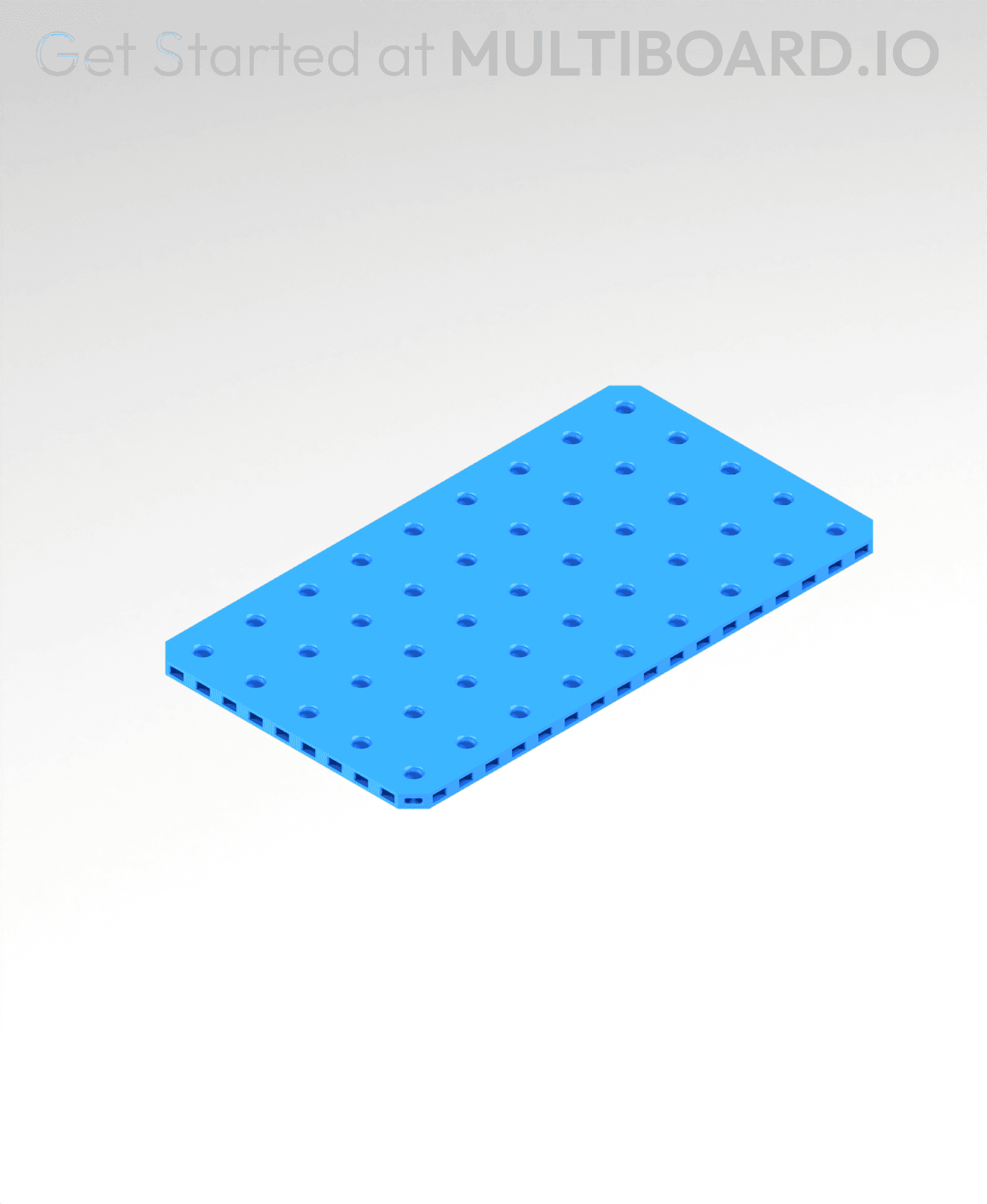 9x5 MU - Small Thread Offset MU - MultiBoard Plate 3d model
