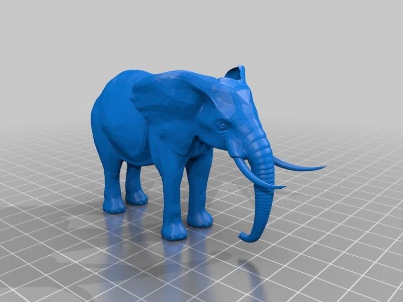 Elephant figurine 3d model