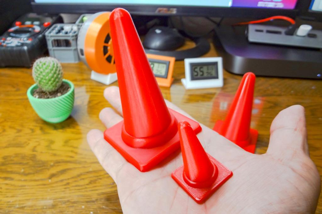 Mini Traffic Color Cone 3d model