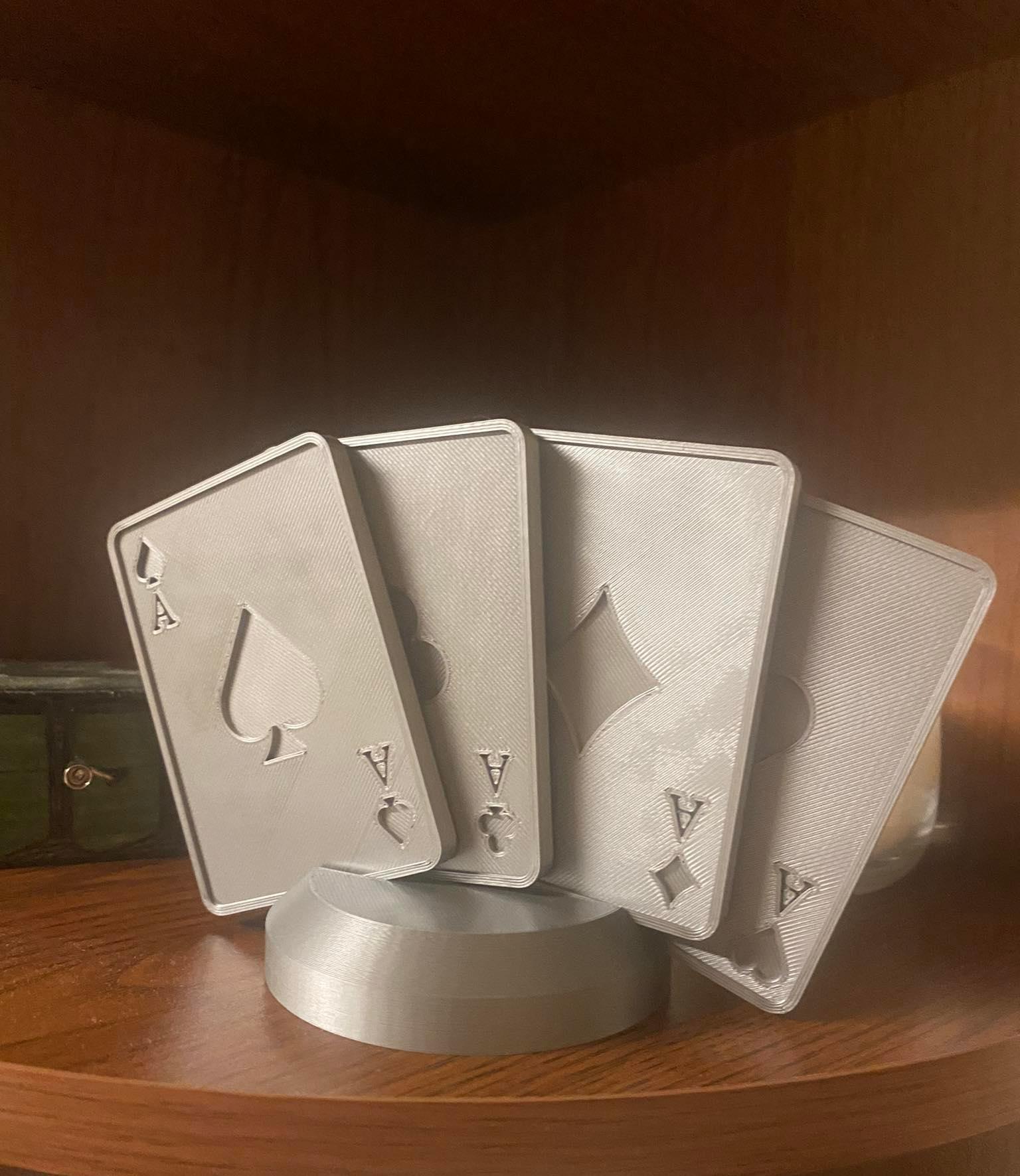 Four Aces - Cards/Plaques 3d model