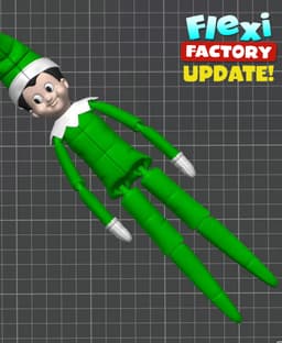 Flexi Factory Elf with XL Versions and 3MF Included! 3d model
