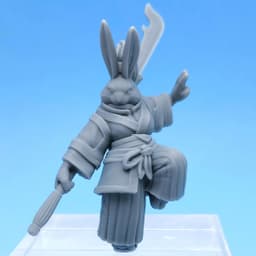 Rabbitfolk Warrior - Sunset Jade, Guanghan Swordswoman (Pre-Supported) 3d model